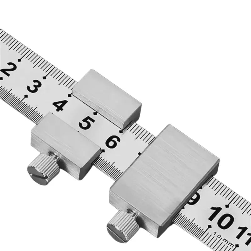 Steel Carpenter's Square with Positioning Block - Precision Measuring and Marking Tool for Woodworking,HH-AA91