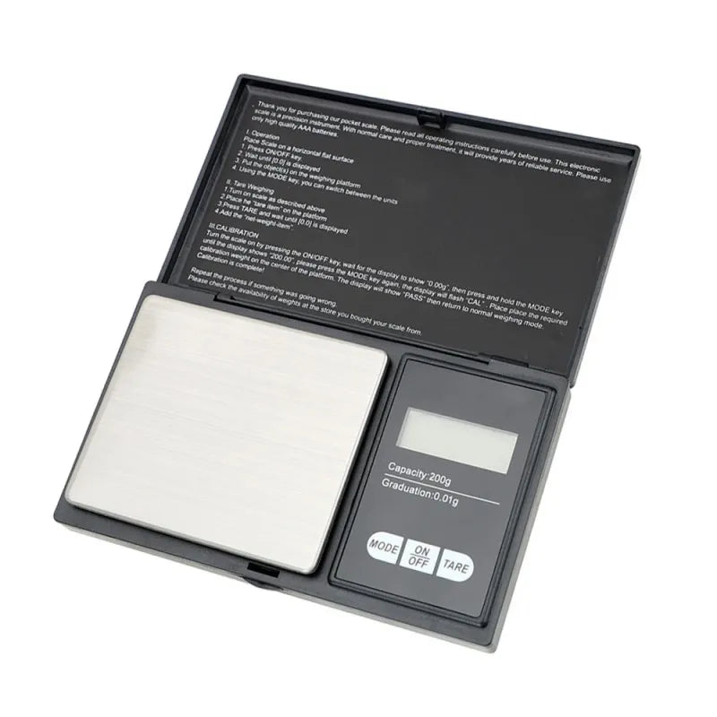 High-Precision 200g/0.01g Digital Pocket Scale with LCD Display – Jewelry & Kitchen Weighing Tool,HH-AA93