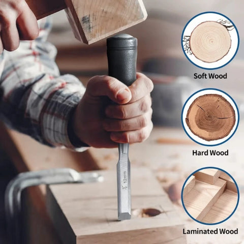 Woodworking Chisel with Strike Cap-6