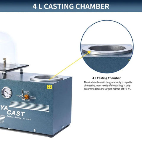 Medium Vacuum Investing & Casting Machine 4L, HH-CM03
