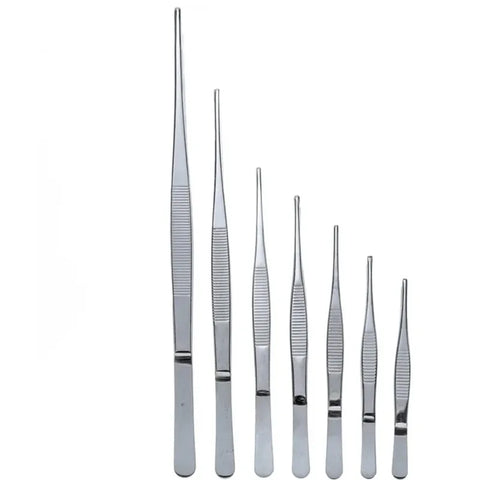 Stainless Steel Medical Tweezers with Straight and Curved Tips for Precision Handling,HH-AA28