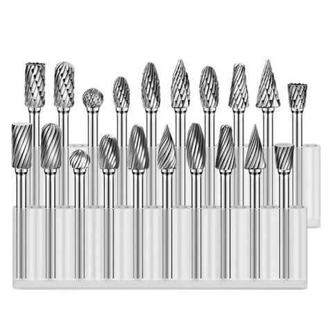1/4'' Tungsten Carbide Burr Kit for Precision Woodworking and Metal Carving,HH-AA55