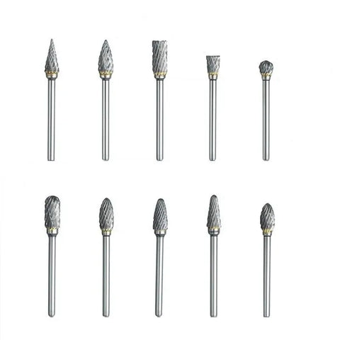 10PCS Tungsten Carbide Burr Set for Precision Woodworking and Grinding,HH-AA53