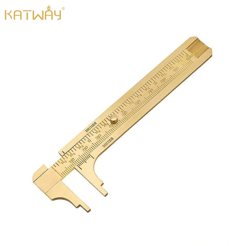 Mini Brass Vernier Calipers 2-Piece Set, HH-ST01