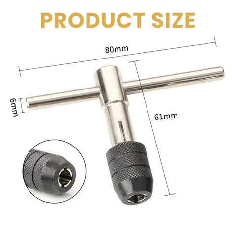 T-handle threading tap wrench set-1