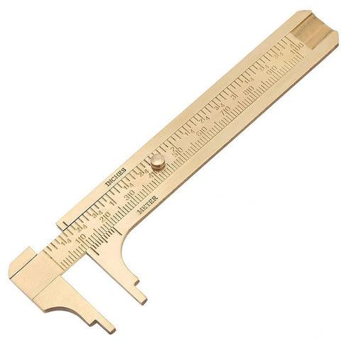 Mini Brass Vernier Calipers 2-Piece Set, HH-ST01