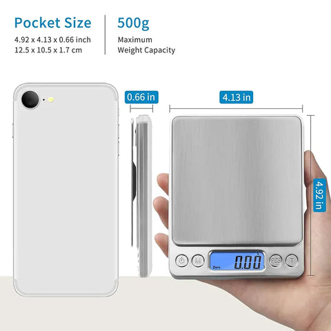 Multifunctional Stainless Steel Pocket Scale, HH-SC02