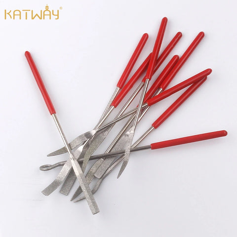10 Pcs Assorted Mini Diamond File Set, HH-RI04
