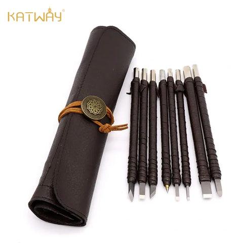8-Piece Set of Tungsten Steel Seal Cutting Tool Combination for Seal Carving, HH-SG10