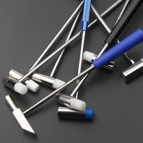 Set of 8 Solid Brass Hammers Watch Repair Tools, HH-BN02