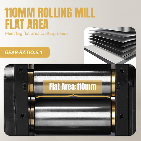 Black Rolling Mill 110MM - Flat,HH-RM01B
