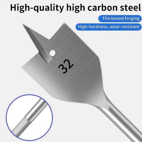 Wood flat drill set with center point-3