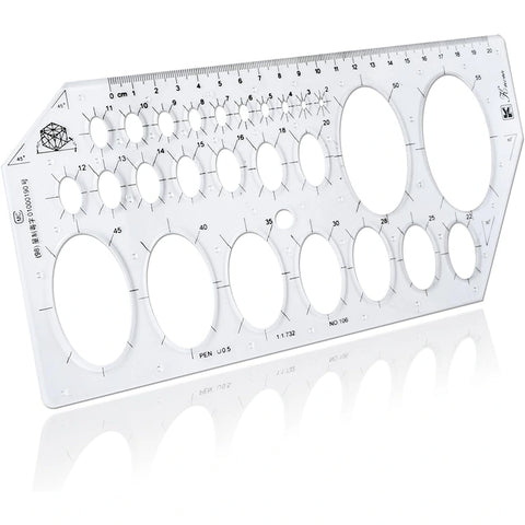 Clear Plastic Metric Ruler, HH-DS02