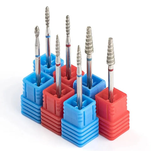 Set of 5 diamond nail drill bits-3