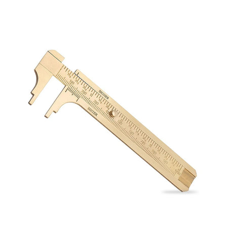 Mini Brass Vernier Calipers 2-Piece Set, HH-ST01