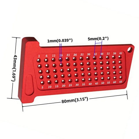 Woodworking Ruler with Hole Guide-2
