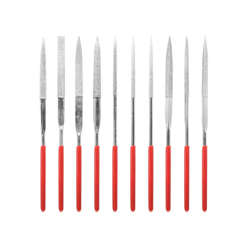 10-Piece Diamond File Set for Stone, Glass and Metal Hand Tools, HH-DF08