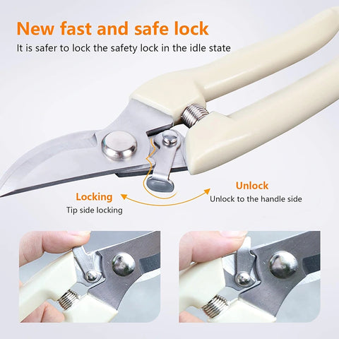 Factory Direct Sale Stainless Steel Pruning Shears Elbow Branch Shears, HH-SH10