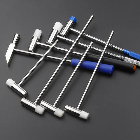 Set of 8 Solid Brass Hammers Watch Repair Tools, HH-BN02