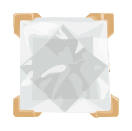 V-shaped prong setting