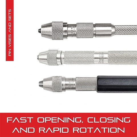Pin Vise Set with Conical Collet 4-Piece Set, HH-RA05