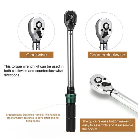 Torque Wrench Set with Dual Scales-3