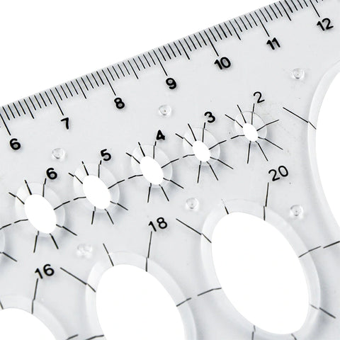 Clear Plastic Metric Ruler, HH-DS02