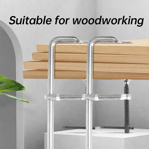 4-Piece Heavy Duty Forged Steel F-Clamp for Metalworking, HH-CF07