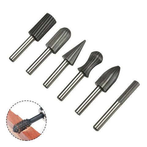 6Pcs Carbide Rotate Burr Set, HH-HG05