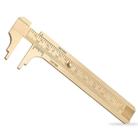 Mini Brass Vernier Calipers 2-Piece Set, HH-ST01