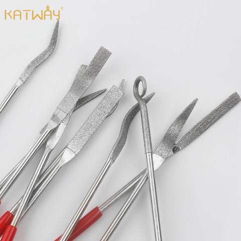 10 Pcs Assorted Mini Diamond File Set, HH-RI04