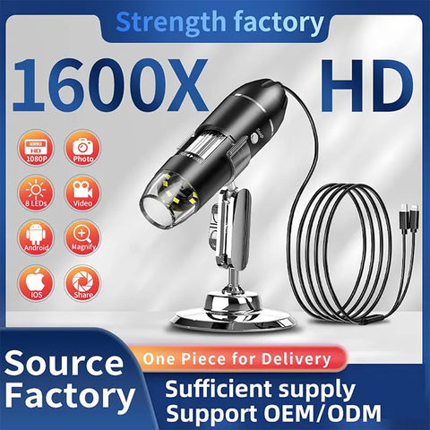 1600x HD Portable Digital Microscope, HH-DM02