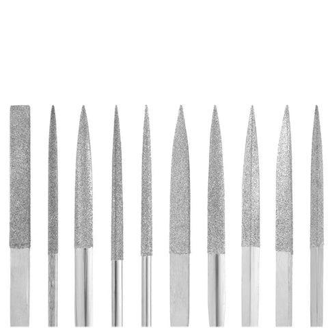 10-Piece Diamond File Set for Stone, Glass and Metal Hand Tools, HH-DF08