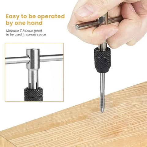 Adjustable T-handle tap driver set-4