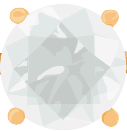 Button prong setting