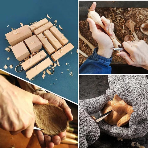 Manual Wood Carving Set for DIY Use-5