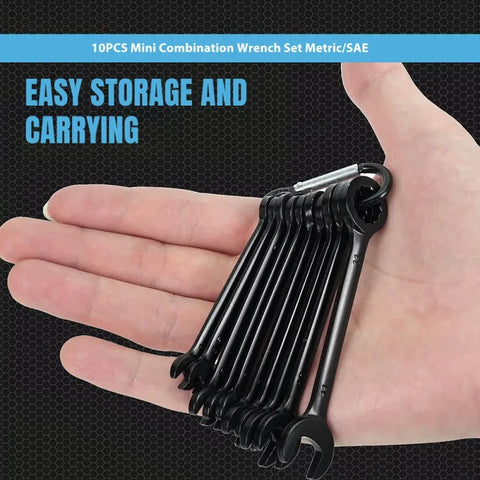 Miniature Open-End & Box Wrench Set-4