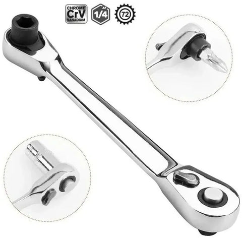 Reversible double-head ratchet wrench-5