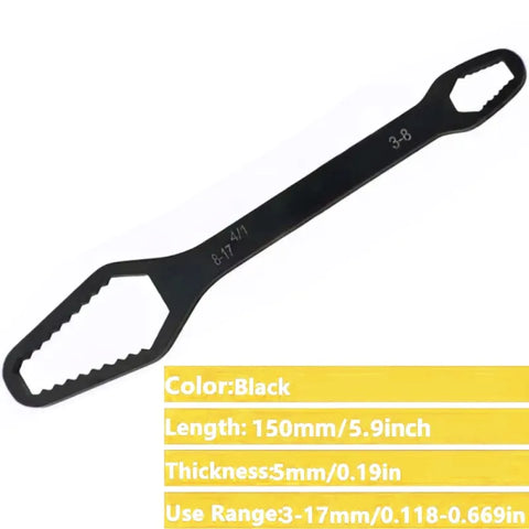 Black Double-Sided Box-End Wrench-4