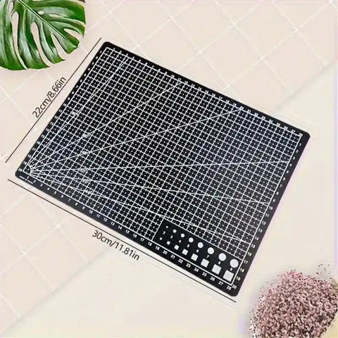 A4 Double-Sided Self-Healing Cutting Mat with Grid Lines for Sewing, Crafting, and Scrapbooking,HH-AA87