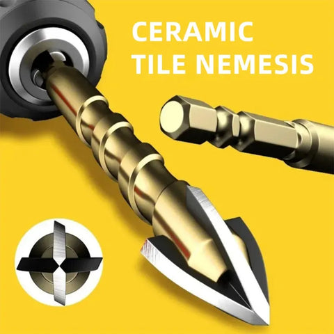 Four-edge high-hardness drill bit-5