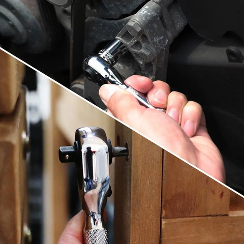 Small short-handle ratchet spanner-4