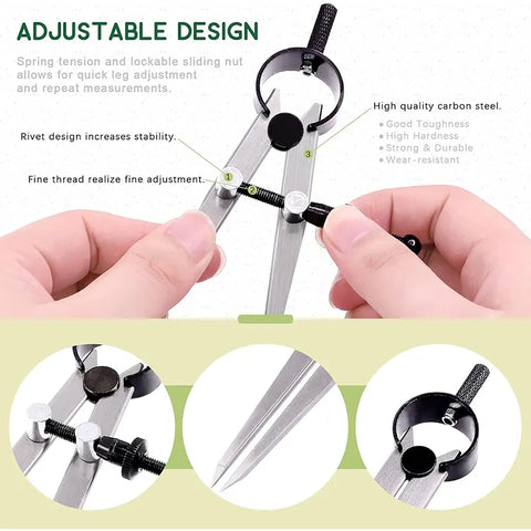 Professional Metal Compass Set, HH-GR01