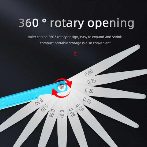 High Precision Stainless Steel Feeler Gauge Metric and Imperial Feeler Gauge, HH-GR08