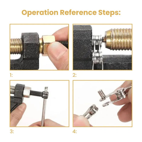 Chain disassembly and riveting-6
