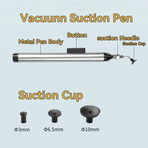 Vacuum Suction Pen with 3 Tips for IC Handling and Desoldering,HH-AA23