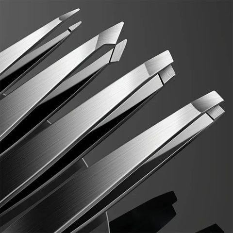 4-Piece Precision Tweezers Set for Eyebrow Shaping and Hair Removal,HH-AA29
