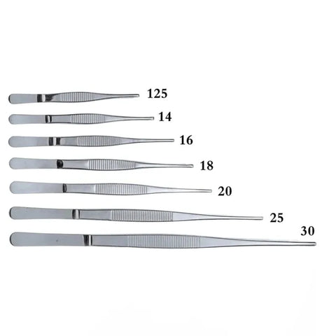 Stainless Steel Medical Tweezers with Straight and Curved Tips for Precision Handling,HH-AA28