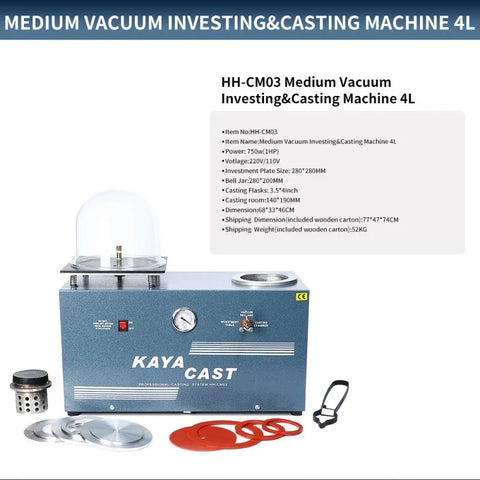Medium Vacuum Investing & Casting Machine 4L, HH-CM03