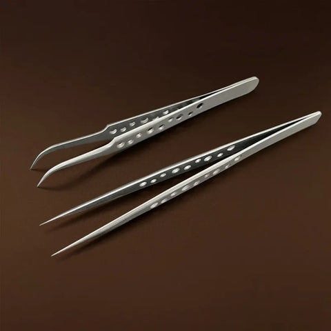 DIY Mobile Phone Repair Tools Curved and Straight Tip Tweezers, HH-TW11